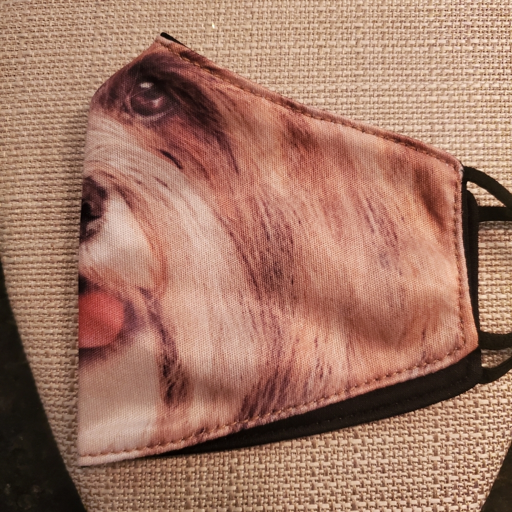 🐕 Sheepdog fabric face mask - Picture 3 of 4